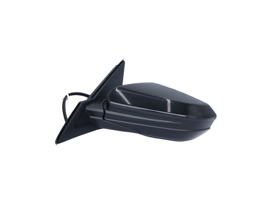 CarPartsDepot, Door Mirror Assy Driver Left Side Power Glass Manual Folding Compatible With Honda Civic 2016 2017 2018 2019