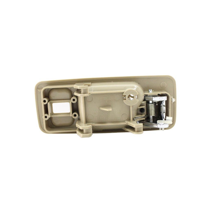 1990-1993 Compatible With HONDA Accord Front,Left Driver Side DOOR INNER HANDLE CHROME CHROME/BEIGE WITH LOCK HOLE,CHROME LEVER/BEIGE HOUSING SEDAN