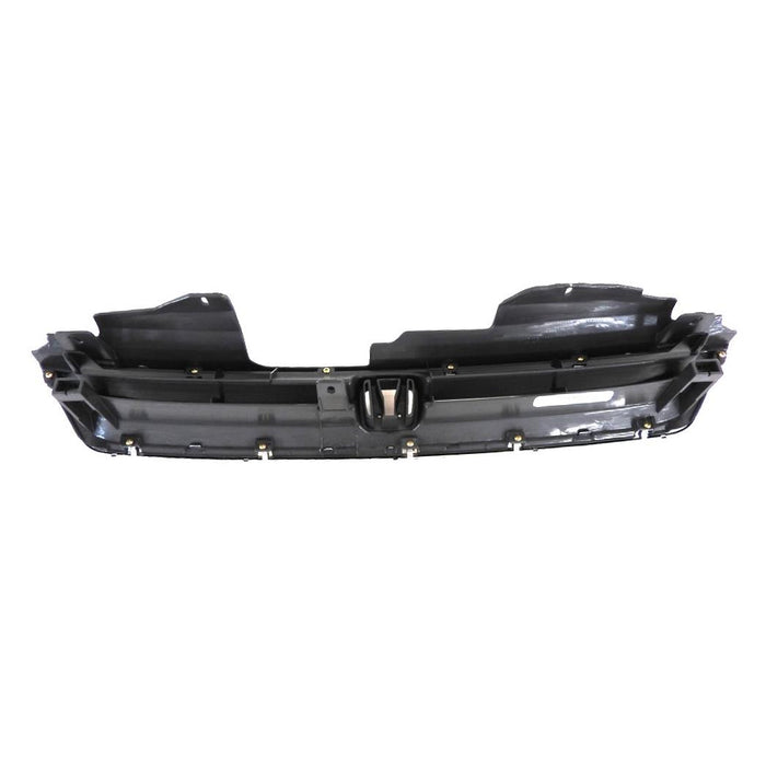 CarPartsDepot, 2D 4D Front 4-Cyl Grill Grille Black Plastic Body Frame Chrome Surround Molding Assembly, 400-20325-A HO1200136 75101Sv4902