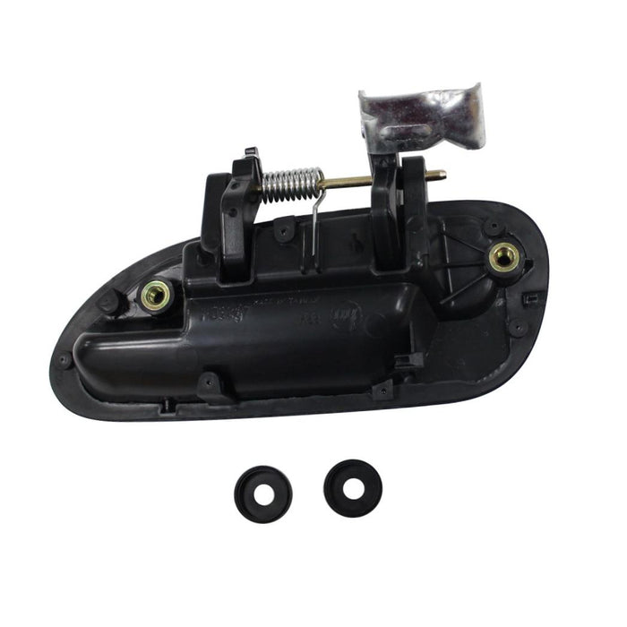 New Replacement Parts Rear Right Passenger Side Black Smooth Exterior Outer Door Handle Compatible With HONDA Accord Fits 72640S84K01
