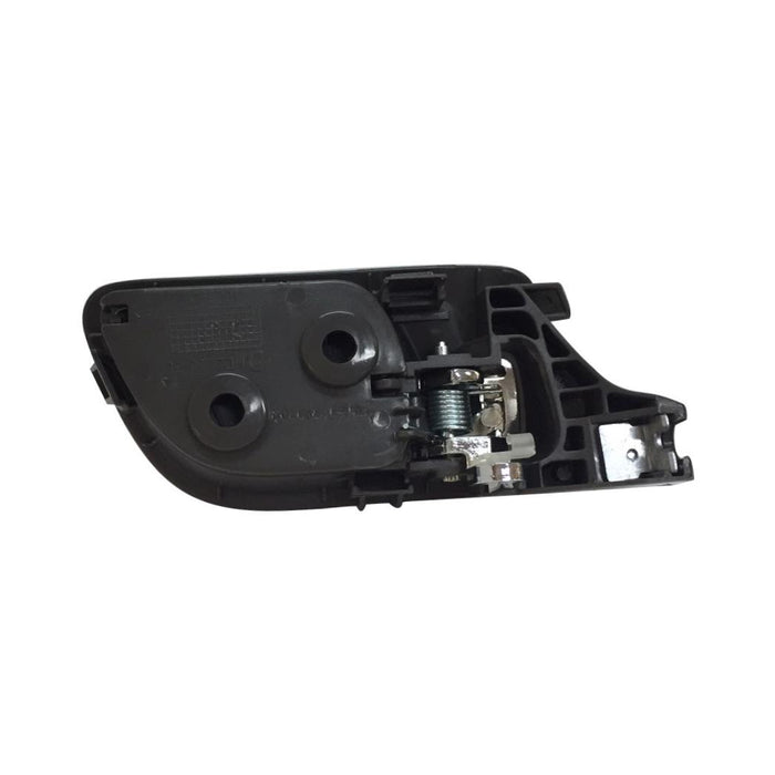 Interior Door Handle compatible with Honda Accord 03-07 Front LH Inside Chrome Lever and Brown (Taupe) Bezel Plastic Sedan