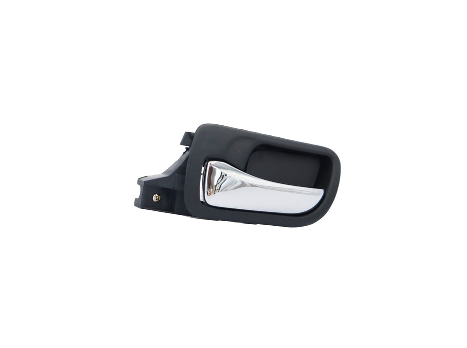 Front Interior Door Handle Inside LH Plastic Chrome Lever and Black Bezel Front Left Driver Side Compatible with Honda Accord 4-Door Sedan 2003-2007 for 72160SDAA02ZC