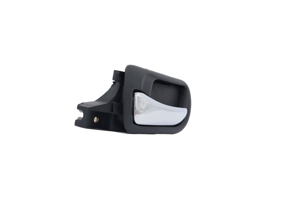 Front Interior Door Handle Inside LH Plastic Chrome Lever and Black Bezel Front Left Driver Side Compatible with Honda Accord 4-Door Sedan 2003-2007 for 72160SDAA02ZC