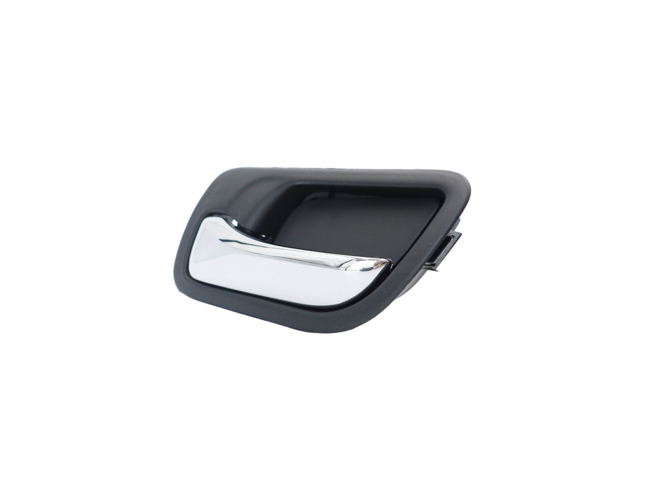 Front Interior Door Handle Inside LH Plastic Chrome Lever and Black Bezel Front Left Driver Side Compatible with Honda Accord 4-Door Sedan 2003-2007 for 72160SDAA02ZC