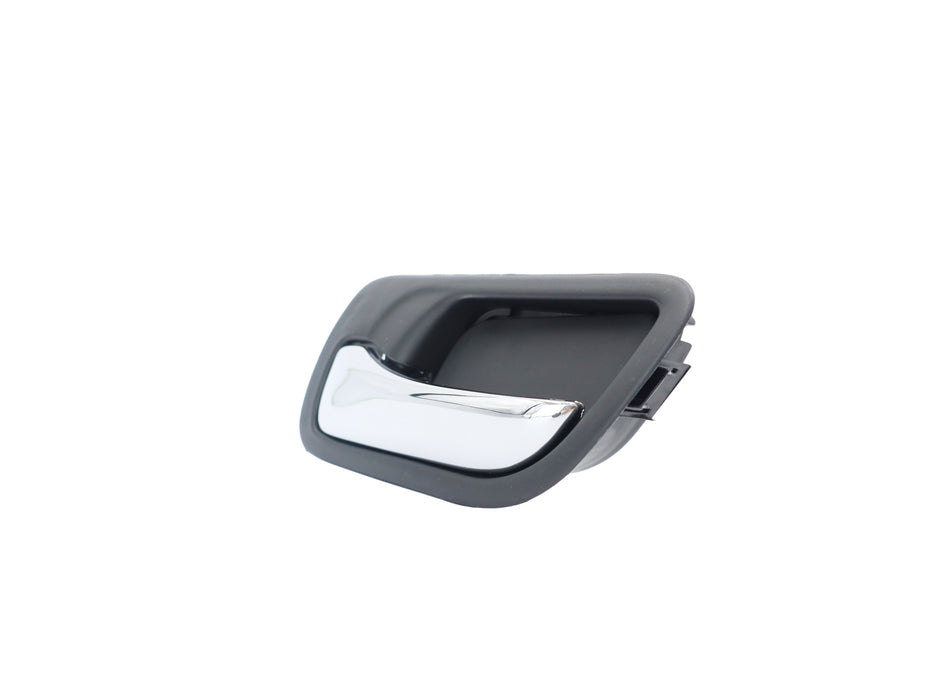 Front Interior Door Handle Inside LH Plastic Chrome Lever and Black Bezel Front Left Driver Side Compatible with Honda Accord 4-Door Sedan 2003-2007 for 72160SDAA02ZC