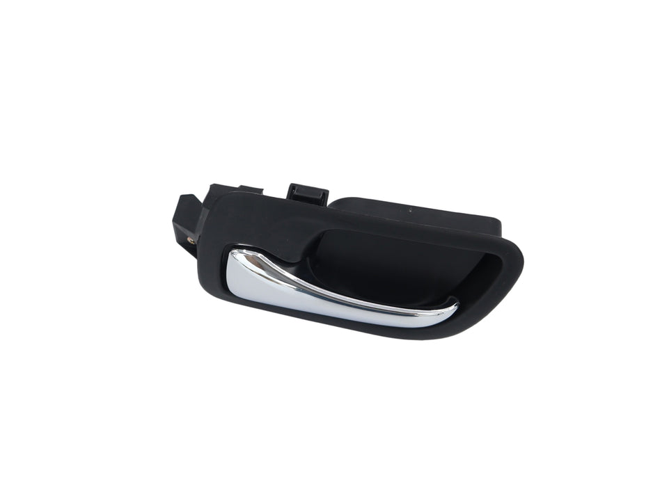 Front Interior Door Handle Inside LH Plastic Chrome Lever and Black Bezel Front Left Driver Side Compatible with Honda Accord 4-Door Sedan 2003-2007 for 72160SDAA02ZC
