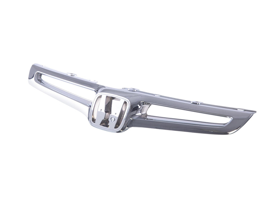 JustDrivably Replacement Parts Front Grille Grill Assembly Chrome Shell And Insert Compatible With Honda Accord 2003 2004 2005 Sedan EX LX DX Hybrid