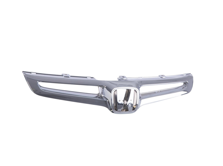 JustDrivably Replacement Parts Front Grille Grill Assembly Chrome Shell And Insert Compatible With Honda Accord 2003 2004 2005 Sedan EX LX DX Hybrid