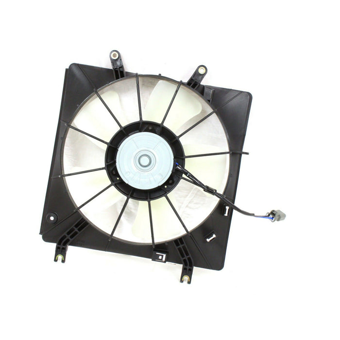 CarPartsDepot 2003-2007 Compatible With HONDA ACCORD V6 COOLING FAN BLADE+MOTOR+SHROUD ASSEMBLY DENSO STYLE LH