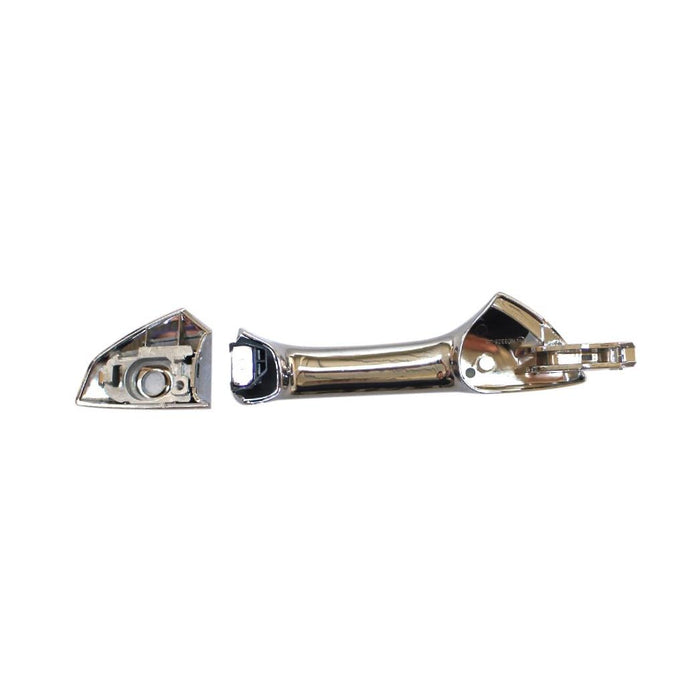 Door Handle for 2012 Honda Accord HFP 3.5L Front Left Side Exterior Plastic Chrome w/Keyhole