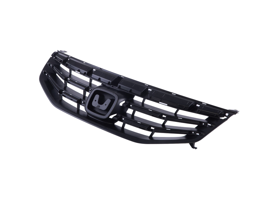 JustDrivably Replacement Parts Front Grille Grill Assembly With Black Shell And Insert Compatible With Honda Accord 2011 2012 Sedan