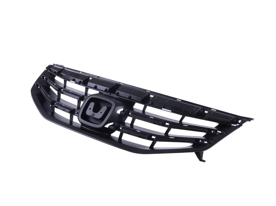 JustDrivably Replacement Parts Front Grille Grill Assembly With Black Shell And Insert Compatible With Honda Accord 2011 2012 Sedan