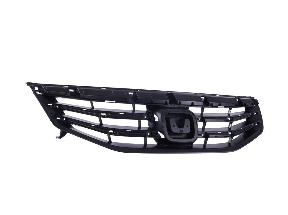 JustDrivably Replacement Parts Front Grille Grill Assembly With Black Shell And Insert Compatible With Honda Accord 2011 2012 Sedan