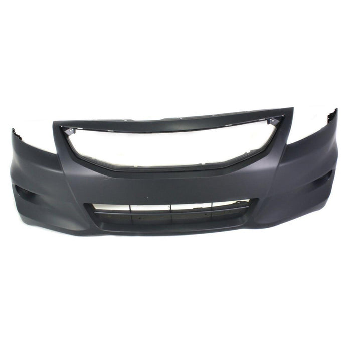 CarPartsDepot Primed CAPA Front Bumper Cover w Fog Lamp Holes 11-12 Compatible With HONDA Accord