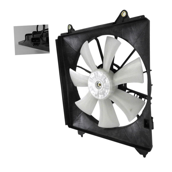 Perfect Fit Group REPH160971 - Accord A/ C Condenser Fan Shroud Assembly, RH, 4 Cyl Eng., Denso Brand