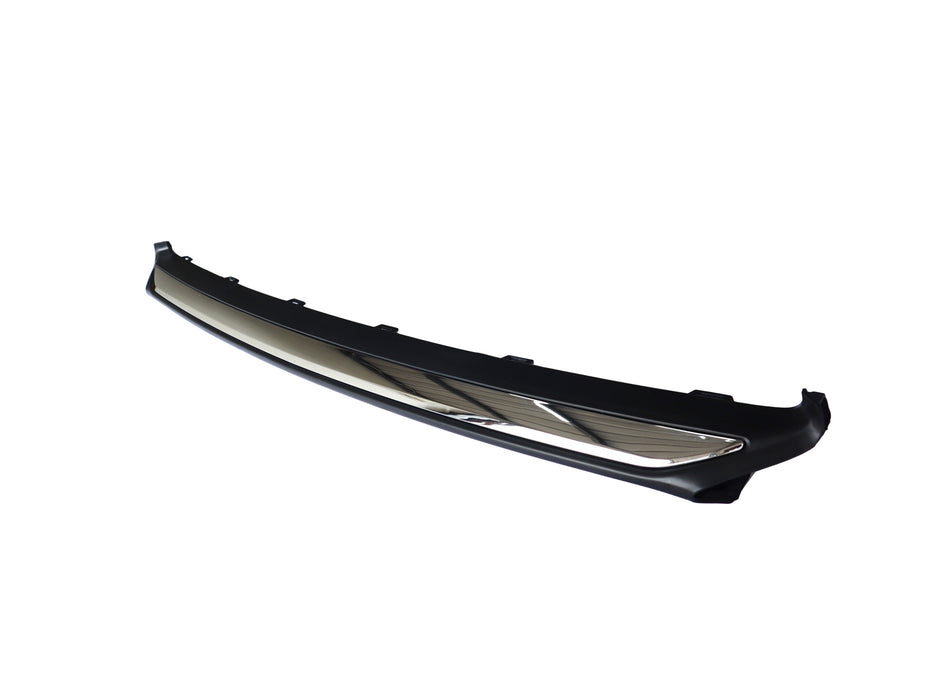 JustDrivably Replacement Parts Front Bumper Cover Lower Garnish Bumper Trim Molding Chrome Plastic 2013-2015 Compatible With Honda Accord For HO1095119 Front