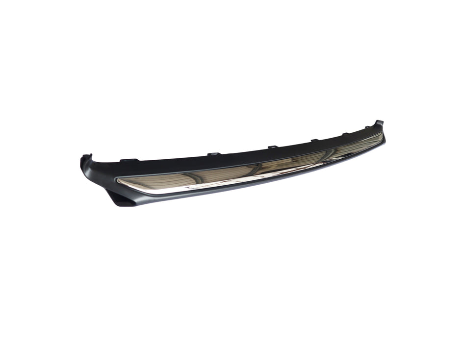 JustDrivably Replacement Parts Front Bumper Cover Lower Garnish Bumper Trim Molding Chrome Plastic 2013-2015 Compatible With Honda Accord For HO1095119 Front