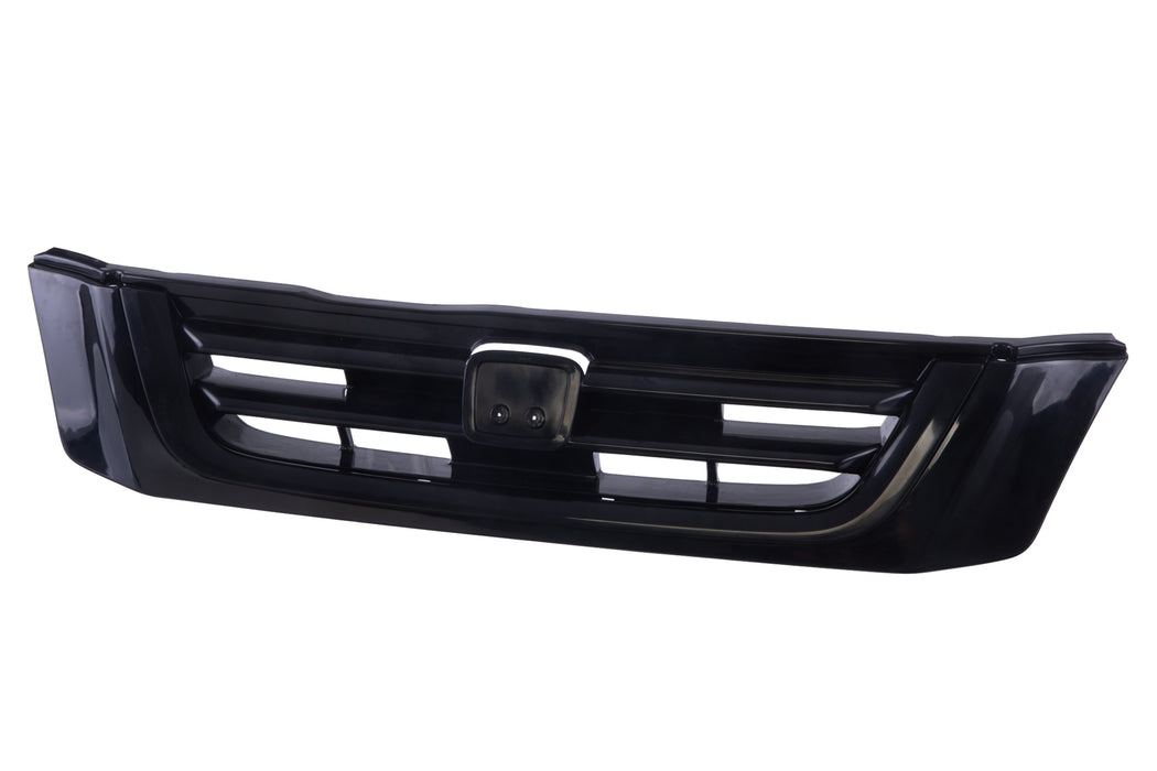 JustDrivably Replacement Parts Front Bumper Upper Grille Grill Assembly With Black Shell And Insert Compatible With Honda CR-V 1997 1998 1999 2000 2001