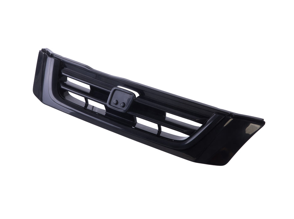JustDrivably Replacement Parts Front Bumper Upper Grille Grill Assembly With Black Shell And Insert Compatible With Honda CR-V 1997 1998 1999 2000 2001