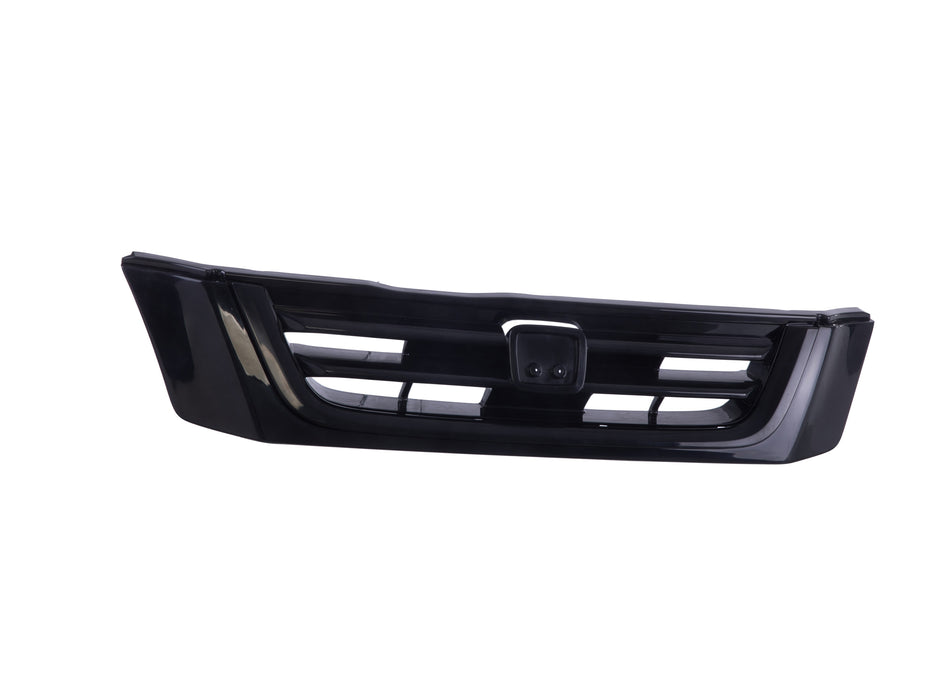 JustDrivably Replacement Parts Front Bumper Upper Grille Grill Assembly With Black Shell And Insert Compatible With Honda CR-V 1997 1998 1999 2000 2001