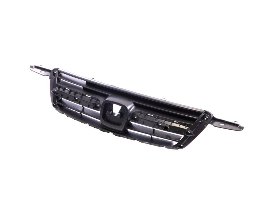 JustDrivably Replacement Parts Front Bumper Upper Grille Grill Assembly With Dark Gray Shell And Insert Compatible With Honda CR-V 2002 2003 2004
