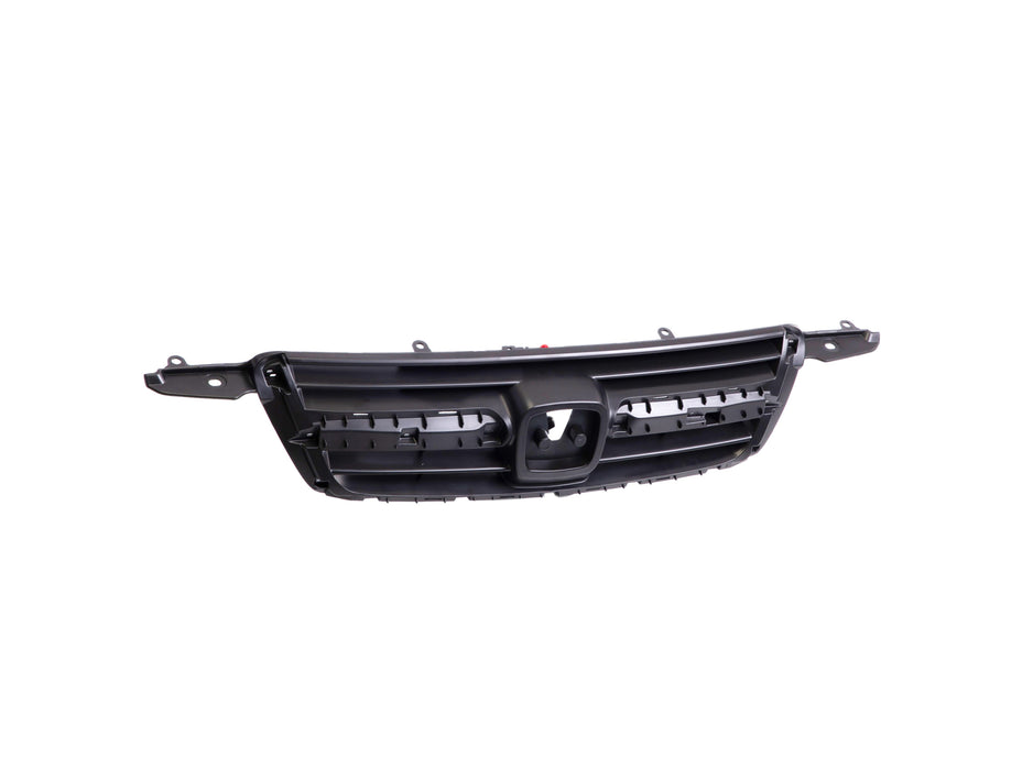 JustDrivably Replacement Parts Front Bumper Upper Grille Grill Assembly With Dark Gray Shell And Insert Compatible With Honda CR-V 2002 2003 2004