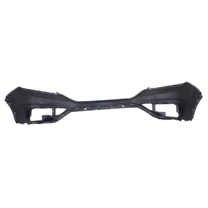 CarPartsDepot New Replacement Parts Front Upper Black Primed Upper Bumper Cover W/O Sensor Hole W/O Head Lamp Washer Hole Compatible With HONDA CR-V