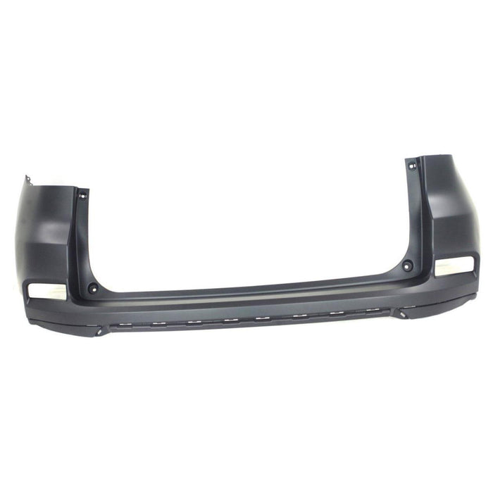 CarPartsDepot New Replacement Parts Front Upper Black Primed Upper Bumper Cover W/O Sensor Hole W/O Head Lamp Washer Hole Compatible With HONDA CR-V