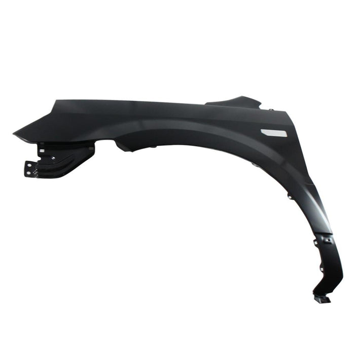 CarPartsDepot 371-20774-01-Ca, Driver Side Front Fender Primed Black Steel Left