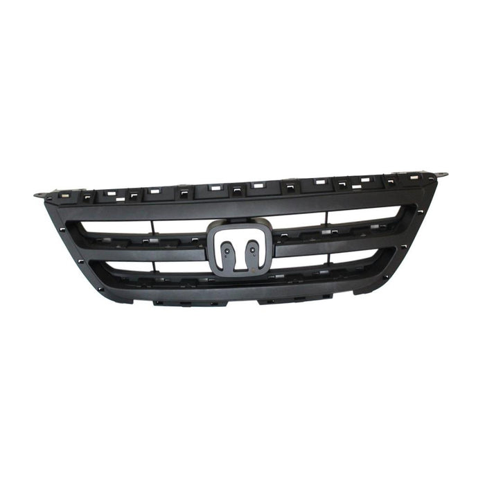 New Front Primed Black Plastic Grille Grill Compatible With HONDA Odyssey Van Fits HO1200178 71121SHJA01