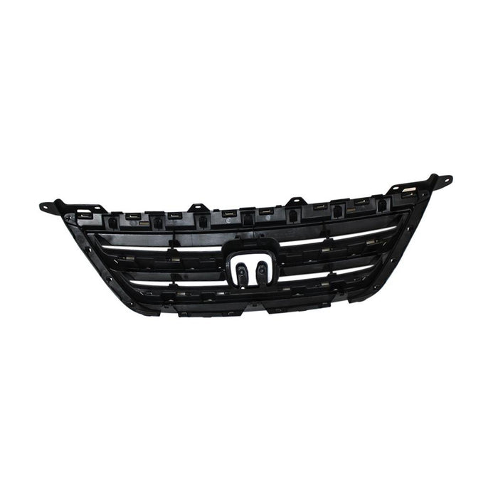 New Front Primed Black Plastic Grille Grill Compatible With HONDA Odyssey Van Fits HO1200178 71121SHJA01