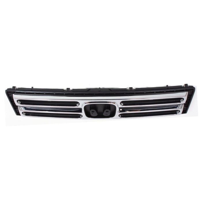 CarPartsDepot 06 07 08 Compatible With HONDA Ridgeline RTS Honeycomb Front Grille HO1200183 Chrome Center Trim