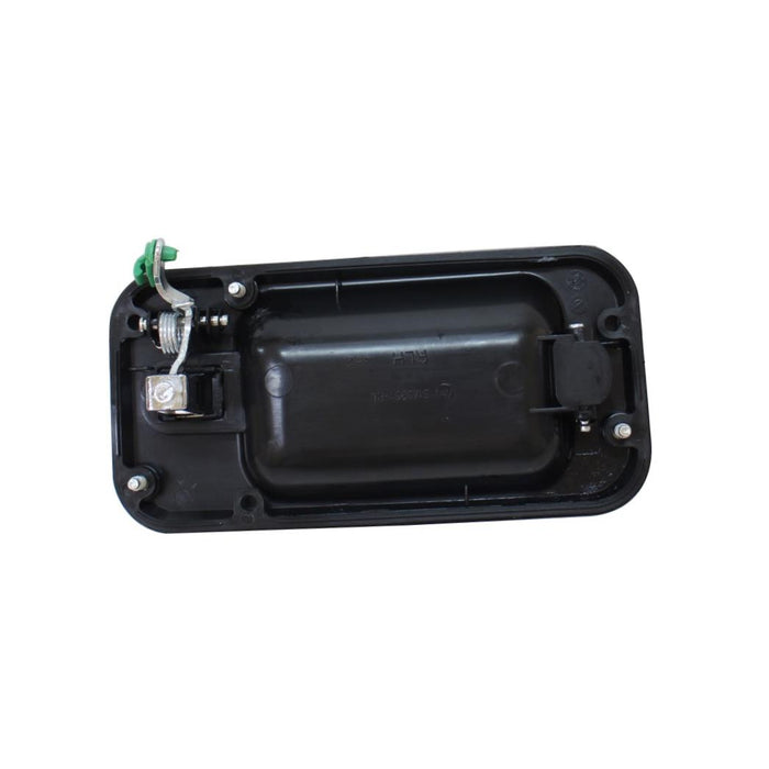 Door Handle for 2008-2009 Hummer H2 Base 6.2L Rear Left Side Exterior Plastic Black bezel w/chrome lever