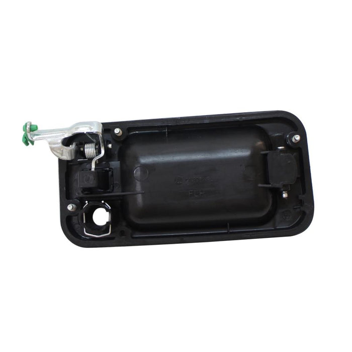 New Replacement Parts Front Left Driver Side Black Chrome Textured Exterior Outer Door Handle W/O Chrome Trim Package With Key Hole Compatible With HUMMER H2 Fits HU1310102 15104792