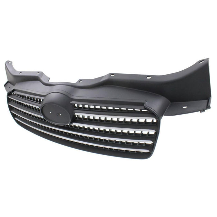 New Front Black Plastic Grille Grill With Chrome Insert Upper Cover Compatible With HYUNDAI Accent Fits HY1200143 8.63601E+16