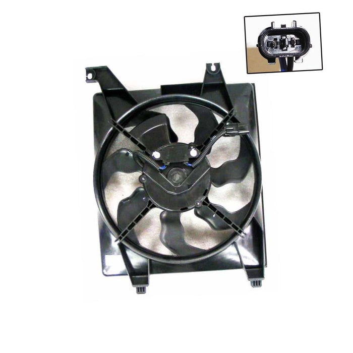 New Replacement For Front Cooling Fan Assembly Compatible With HYUNDAI Accent Fits HY3120100 977301E000