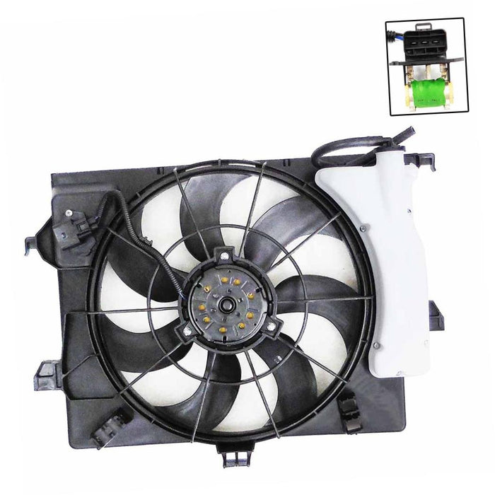 New Replacement For Front Radiator Cooling Fan Compatible With HYUNDAI Accent Veloster Fits HY3115136 253801R050