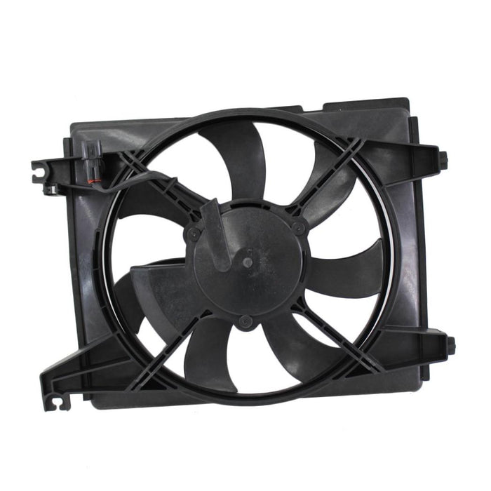 CarPartsDepot A/C Condenser Fan HY3113105 New Blade Motor Shroud 01-06 Compatible With HYUNDAI Elantra GT