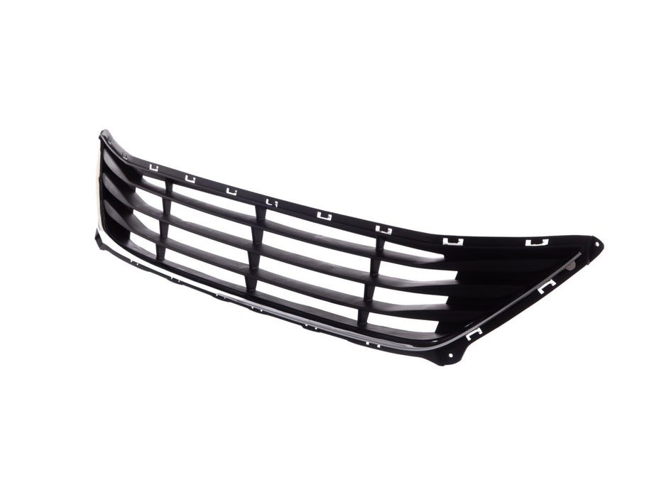 JustDrivably Replacement Parts Front Lower Bumper Grill Grille Center Texturd Black With Chrome Molding Compatible With Hyundai Elantra 2014 2015 2016