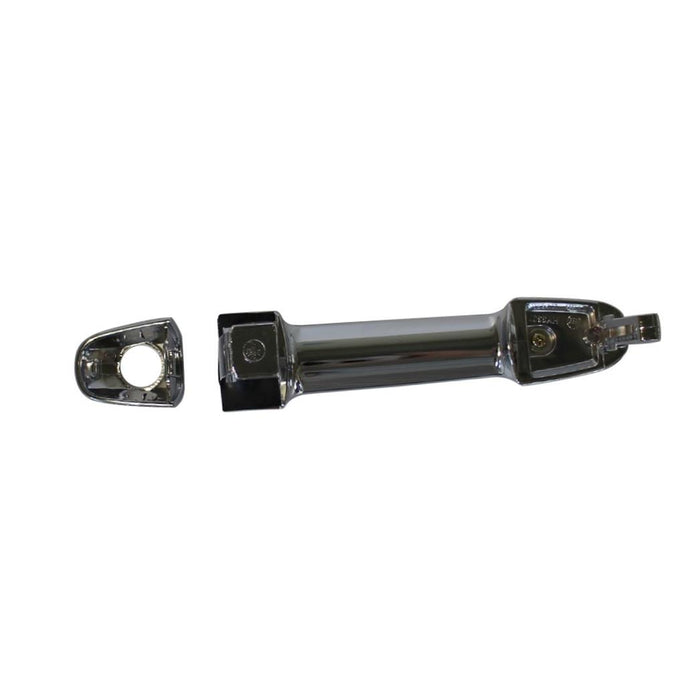 CarPartsDepot New Replacement Parts Front Left Driver Side Black Chrome Exterior Outer Door Handle With Key Hole Compatible With HYUNDAI Sonata