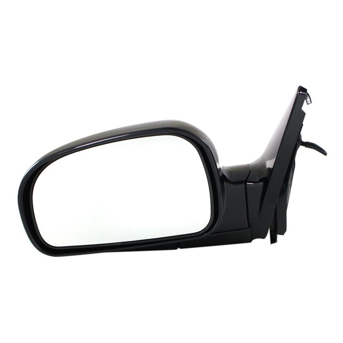 New Replacement For Front Left Driver Side Power Remote Non Heated Black Side View Door Mirror Compatible With HYUNDAI Santa Fe From 12/3/02 Fits HY1320144 8761026301CA