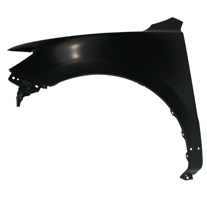 New Replacement For Front Left Driver Side Fender Assembly W/O Side Marker Lamp Hole With Molding Hole Compatible With HYUNDAI Santa Fe Fits HY1240139 663102B260