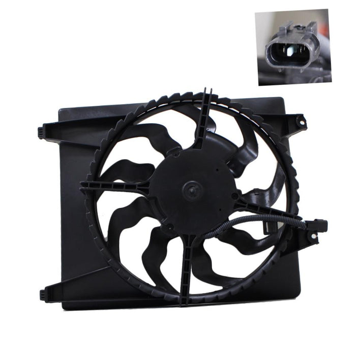New Replacement Right Passenger Side Radiator Cooling Fan Compatible With HYUNDAI Santa Fe With Towing Package Fits HY3115114 977352B000