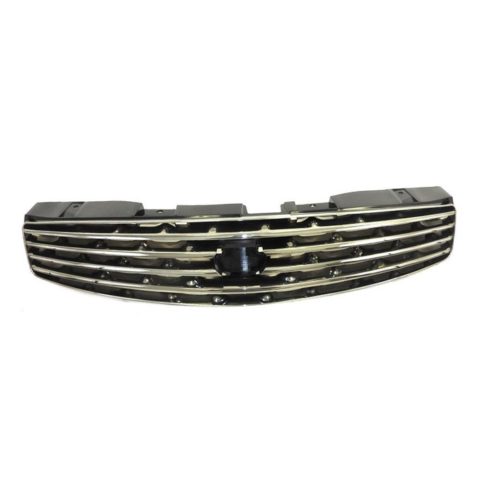 CarPartsDepot, Front Grille Grill Chrome Frame Painted Black Grid, 400-231283 IN1200107 62070AM800