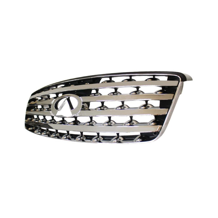 CarPartsDepot 03-05 FX45 Front Grille Body Panel IN1200110 Chrome Frame Non-Sport Pkg