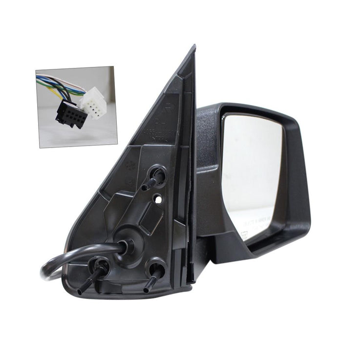 Passengers Power Side View Mirror Heated Memory Textured Replacement for 08-12 Jeep Liberty 57010098AF