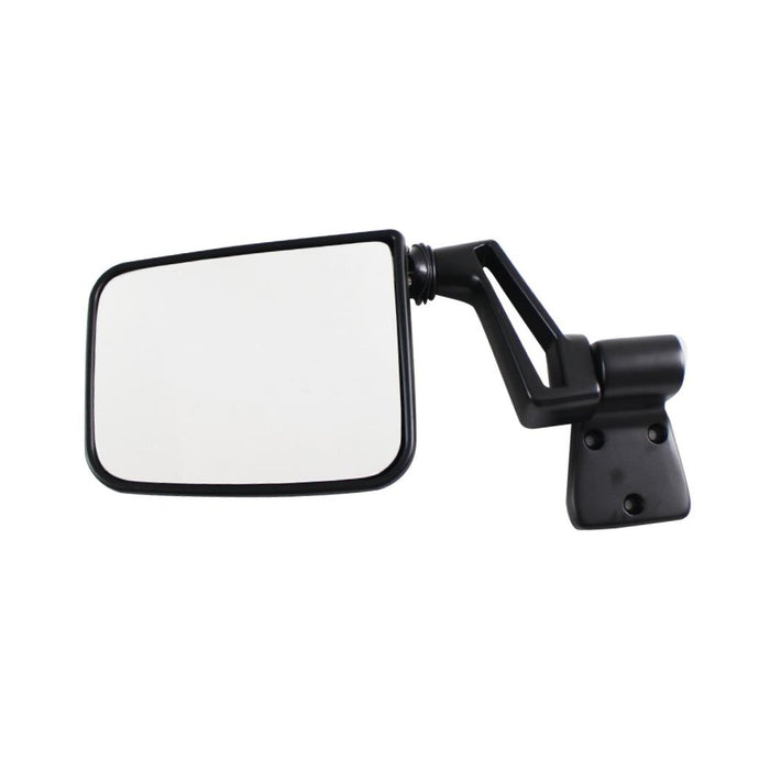 1987-2002 Fits Jeep Wrangler Manual Black Side View Mirror Left Driver Side (1987 87 1988 88 1989 89 1990 90 1991 91 1992 92 1993 93 1994 94 1995 95 1996 96 1997 97 1998 98 1999 99 2000 00 2001 01 2002 02)