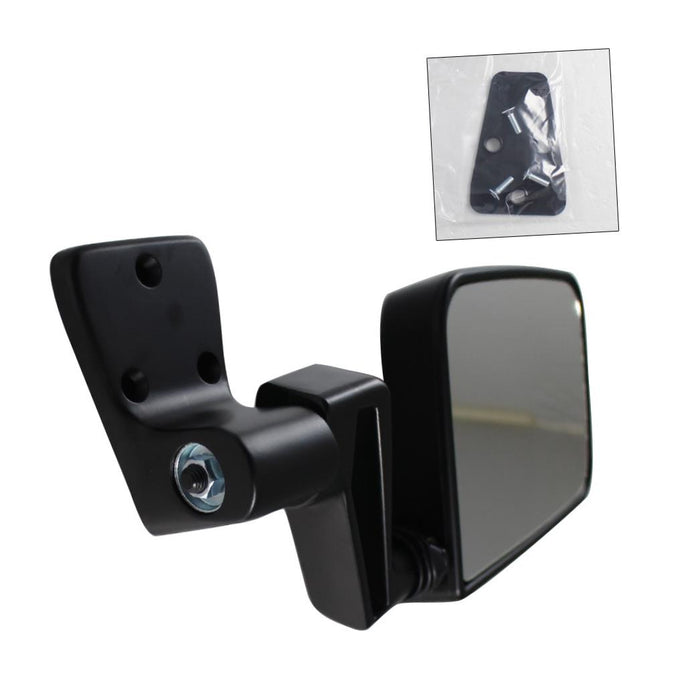 1987-2002 Fits Jeep Wrangler Manual Black Side View Mirror Left Driver Side (1987 87 1988 88 1989 89 1990 90 1991 91 1992 92 1993 93 1994 94 1995 95 1996 96 1997 97 1998 98 1999 99 2000 00 2001 01 2002 02)