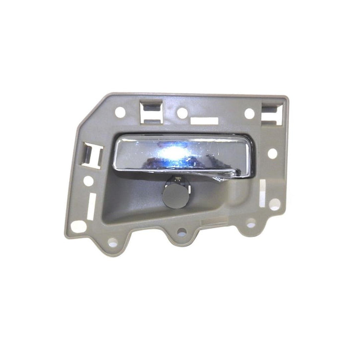 2005-2011 Compatible With JEEP Grand Cherokee Rear,Left Driver Side DOOR INNER HANDLE CHROMED LEVER/BEIGE HOUSING