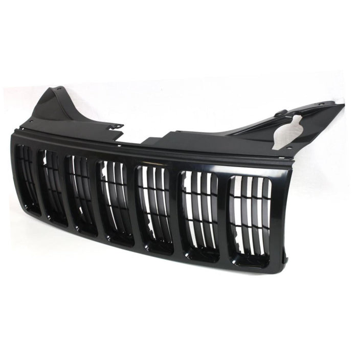 CarPartsDepot, SUV Front Painted Black Grille 2PCS Style Raw Black Cross Bar Insert, 400-26606 CH1200283 5JF941XRAE